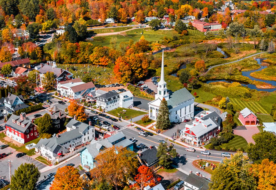 Stowe, Vermont is a four-season destination located at the foot of Mount Mansfield, Vermont's highest peak