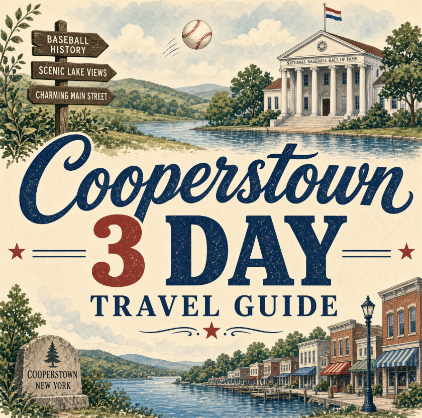 Cooperstown, NY Three day trip itinerary